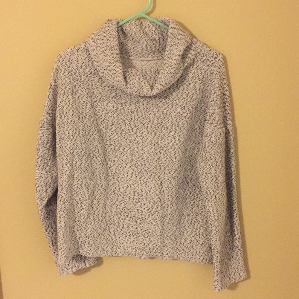 Light Grey Cowl Neck Sweater